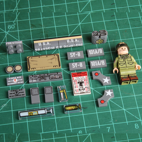 WWII Willys MB Printed Parts Pack