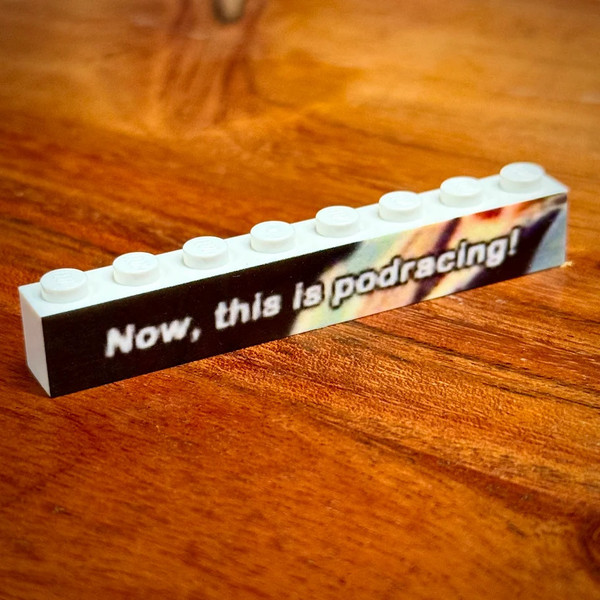 Now This is Podracing Badge Brick