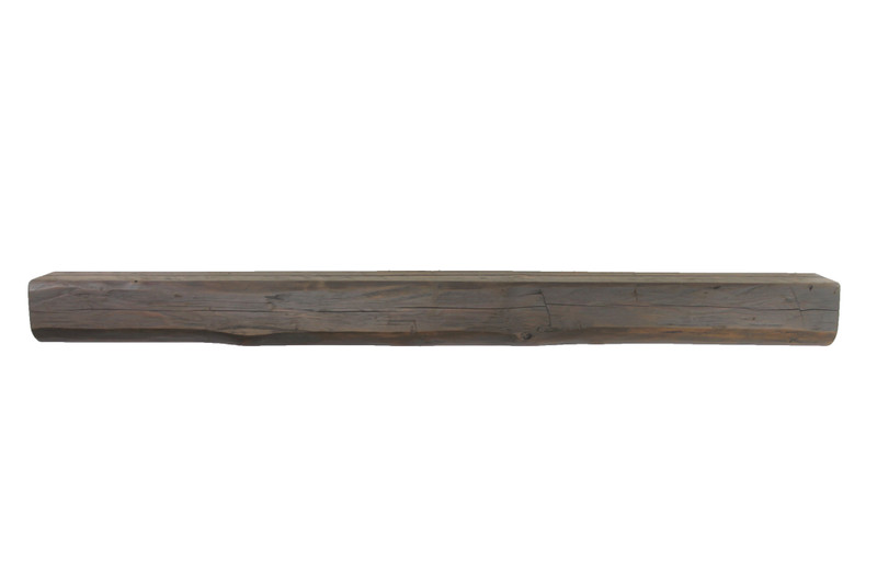 2232 - 5.5x6x66 Floating Mantel, Heavy Duty, Easy Hang, Solid Wood, Rustic, USA Handmade