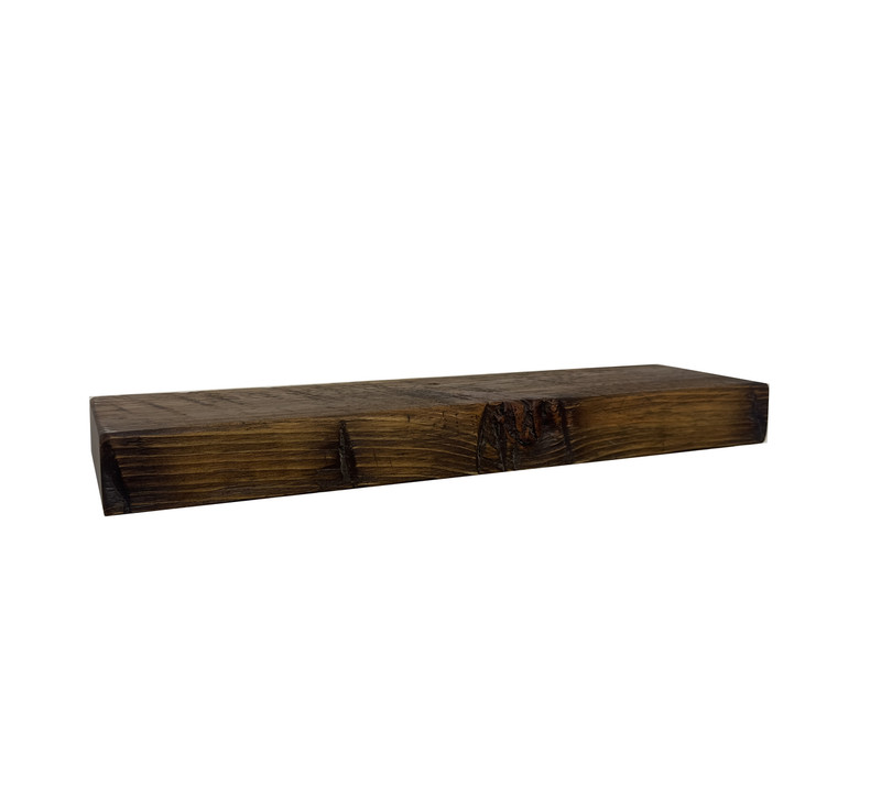 2339 - 2x5 1/4x20 1/4 Reclaimed Floating Mantel, Heavy Duty, Easy Hang, Solid Wood, Rustic, USA Handmade, One of a Kind