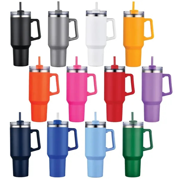 40 oz. Alps Stainless Steel Travel Mugs with Handle
