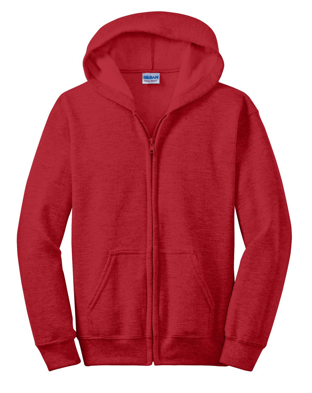 18600B - Gildan Youth Heavy Blend Full-Zip Hooded Sweatshirt