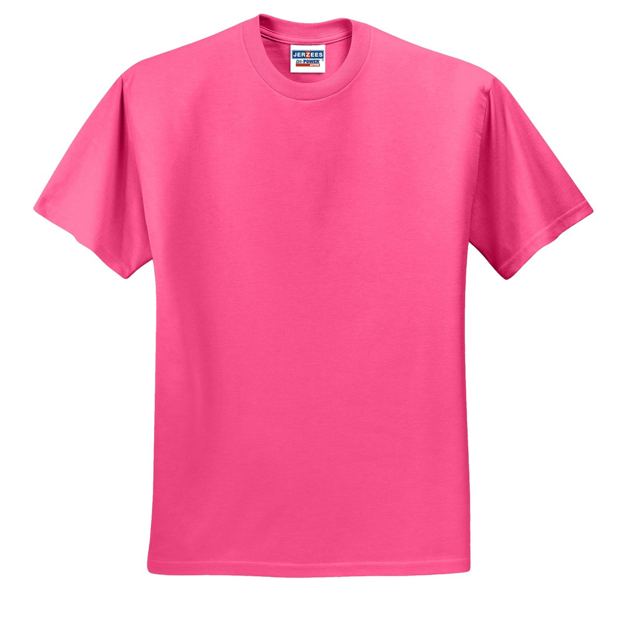 Men’s Crew Neck Short Sleeve T-Shirt (Neon Pink)