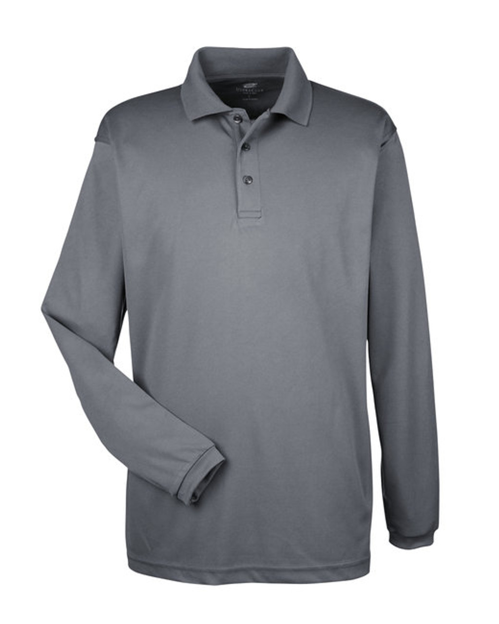 ★★EiDER★★ ESSENTIAL Essential Carbiko Long Sleeve Polo S 8210LS - Adult Cool & Dry Long-Sleeve Mesh Piqué Polo