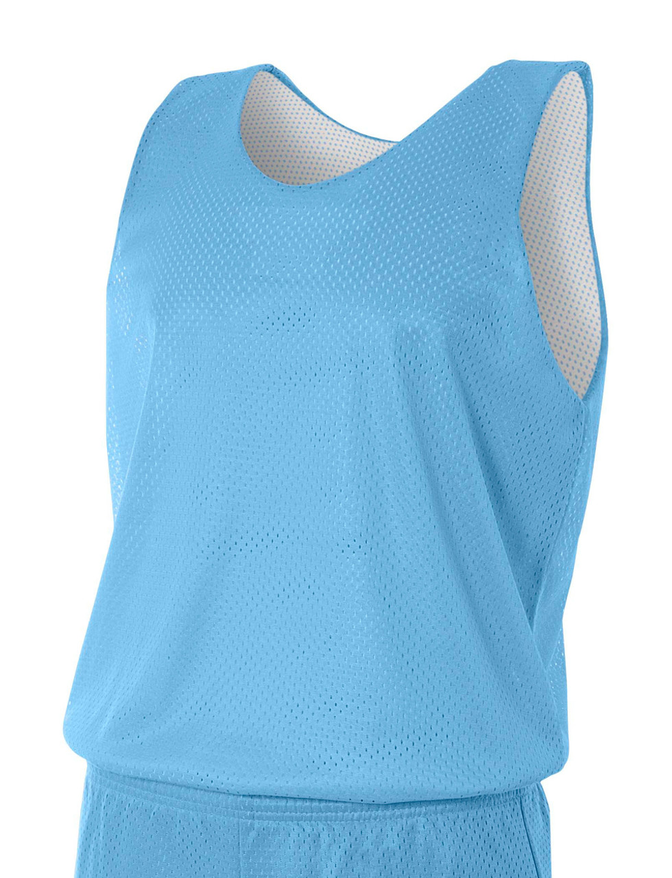 A4 NF1270 Reversible Mesh Tank - Scarlet White