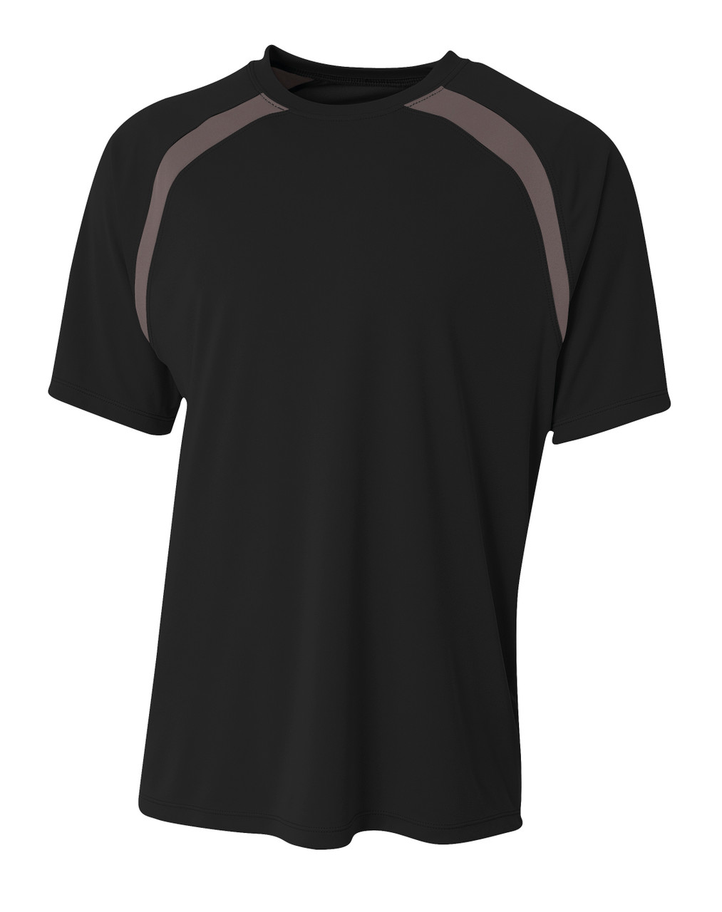 N3001 - A4 Spartan Short Sleeve Color Block Crew