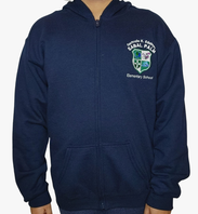 Sabal Palm Full Zip Hoodie Navy