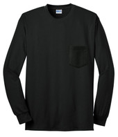 2410 - Gildan Ultra Cotton 100% Cotton Long Sleeve T-Shirt with Pocket