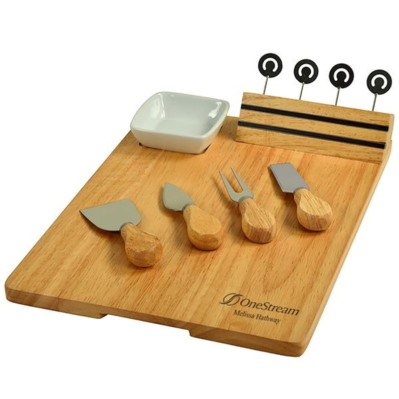 Individually Personalized Cheese Board. 10-Piece Set