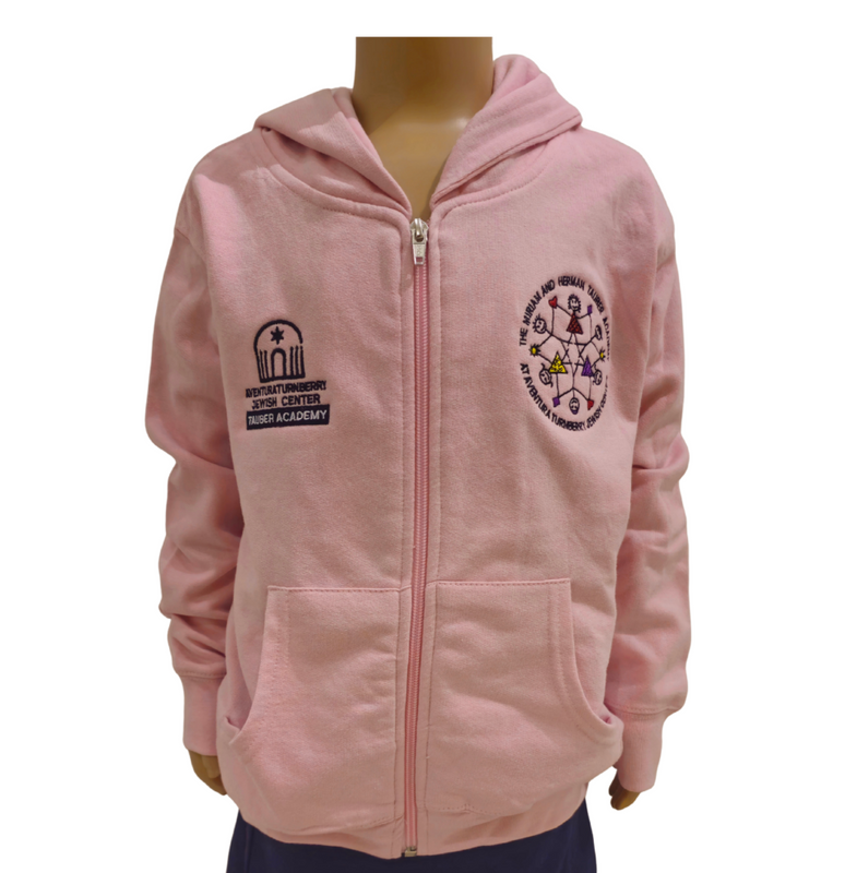 Tauber Full Zip Hoodie Pink Tauber Full Zip Hoodie Pink