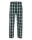 Flannel pants with pockets