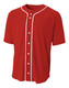 NB4184 - A4 Short Sleeve Full Button Baseball Jersey