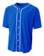 N4184 - A4 Short Sleeve Full Button Baseball Jersey