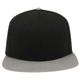 148-1186 - OTTO Superior Cotton Twill Square Flat Visor "OTTO SNAP" Six Panel Pro Style Snapback Hat