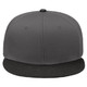 125-1038 - OTTO Superior Cotton Twill Round Flat Visor "OTTO SNAP" Six Panel Pro Style Snapback Hat