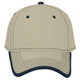 147-1071 OTTO Superior Cotton Twill w/ Contrast Stitching Binding Trim Visor Six Panel Low Profile Baseball Cap