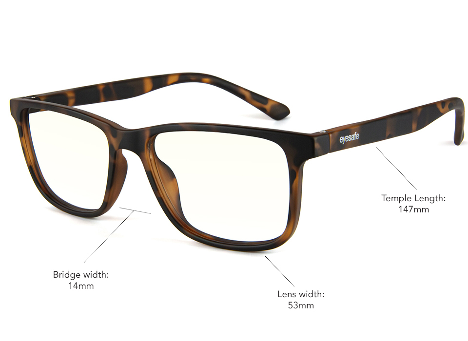 Eyesafe RPF40 Matte Black Round Blue Light Glasses