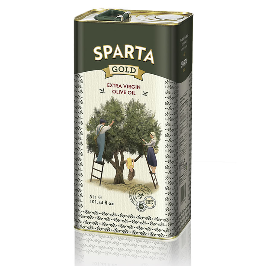 Sparta Gold Extra Virgin Olive Oil (3L) Stamoolis Brothers Co.