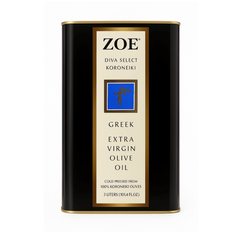 Zoe Extra Virgin Olive Oil (3L) - Stamoolis Brothers Co.