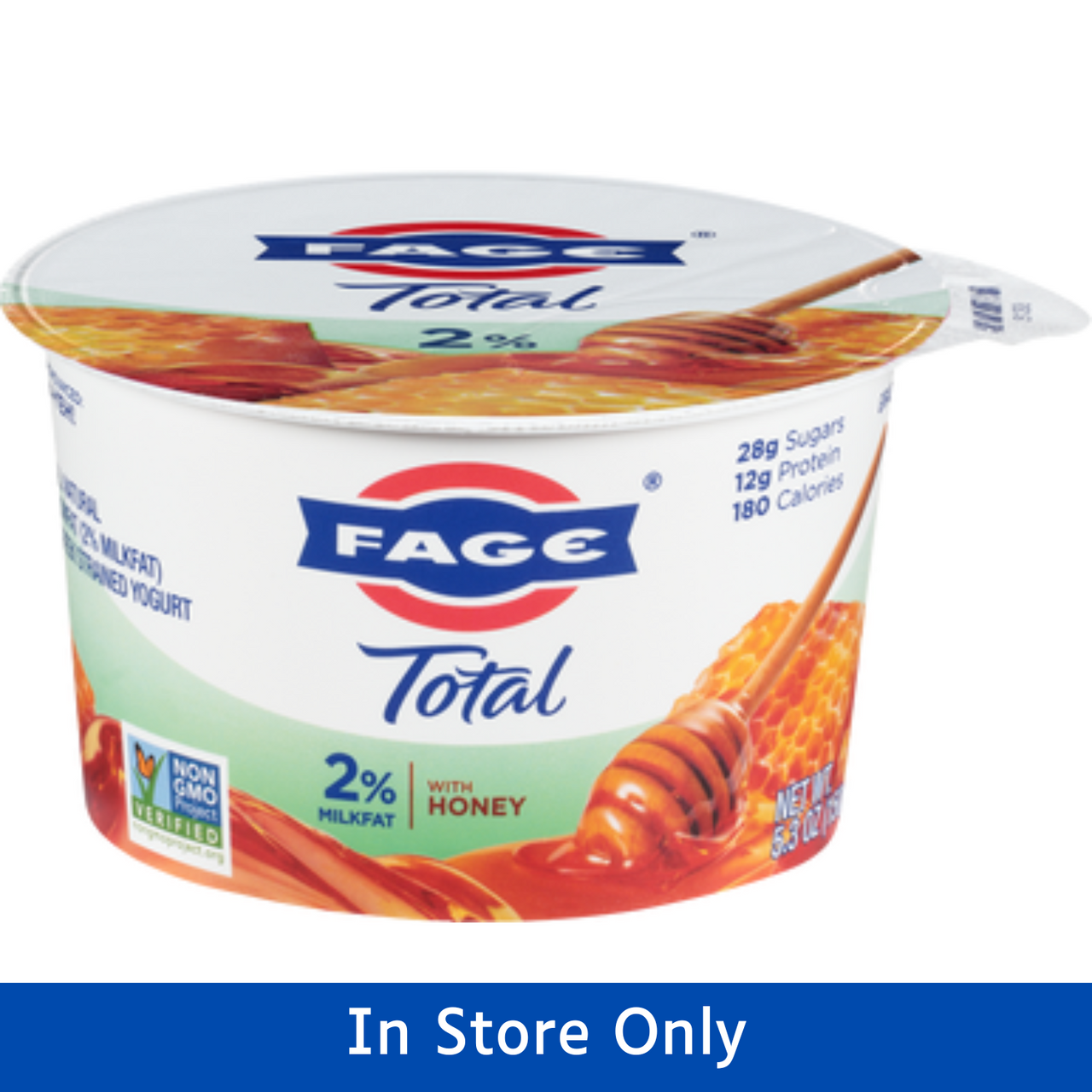 西洋蜂蜜1200g✖️2 FAGE Total 2% Yogurt with Honey (150g) (IN STORE PICKUP ONLY