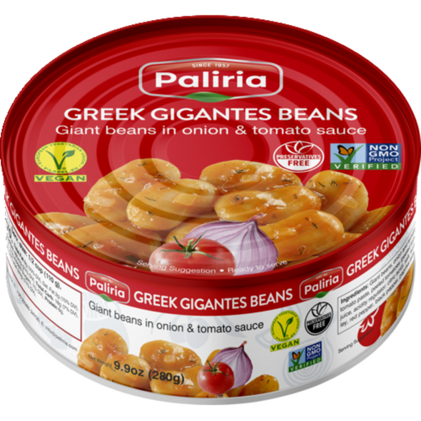 Greek Giant Beans & Legumes in Onion & Tomato Sauce Palirria (9.9oz)