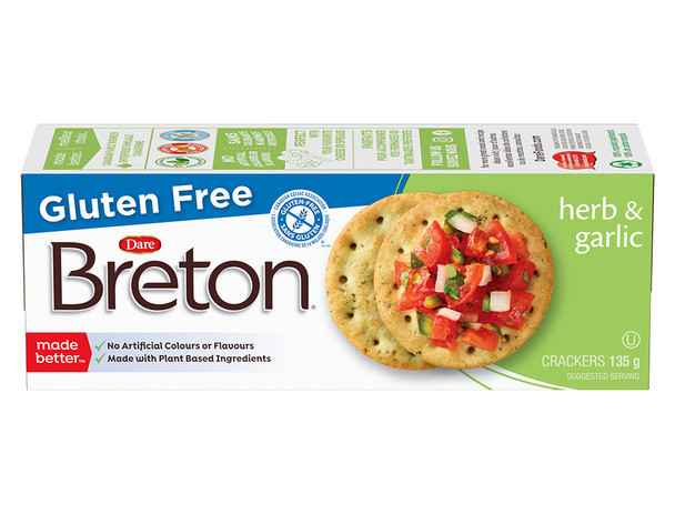 breton gf crackers herb garlic