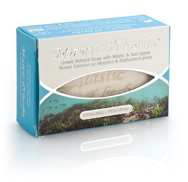 mastic and herbs soap sea algae