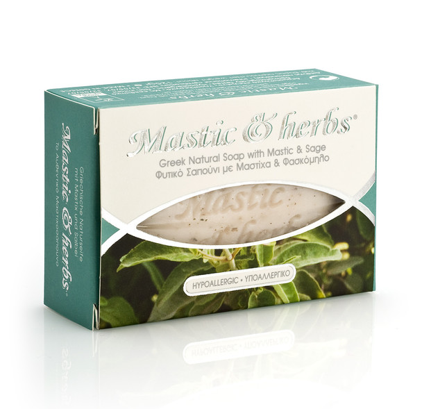 mastic and herbs soap sage