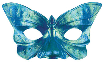 Masks Butterfly Iridescent Blue Eye Mask