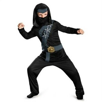 Shadow Ninjas Uprising Blackstone Ninja Classic Jumpsuit Buckle Mask M 7-8