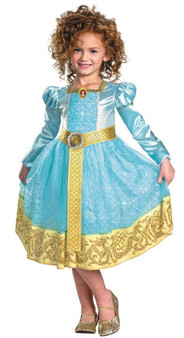 Disney Princess Brave Merida Deluxe Girls Dress w/Petticoat Size Small 4-6X