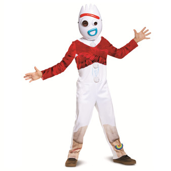 Disguise Toy Story 4 Forky Classic Child Costume, Jumpsuit & Mask Size S (4-6)