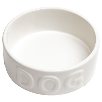 Park Life Designs White Large Dog Pet Bowl 8 Cup