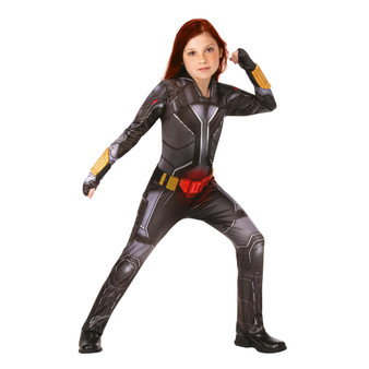 Rubie's MARVEL Deluxe Child's Black Widow Costume, Black , Small