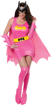 Rubies DC Adult Pink Batgirl Costume, Extra Small (0-2)