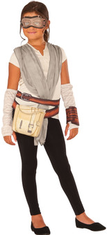 Rubies Star Wars The Force Awakens Deluxe Child Rey Dress-Up Set, Small (6-8)