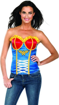 Rubies DC Wonder Woman Corset, Adult Small
