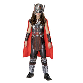 Rubies Marvel Girls Mighty Thor Fancy Dress Costume, Small (3Y-4Y)