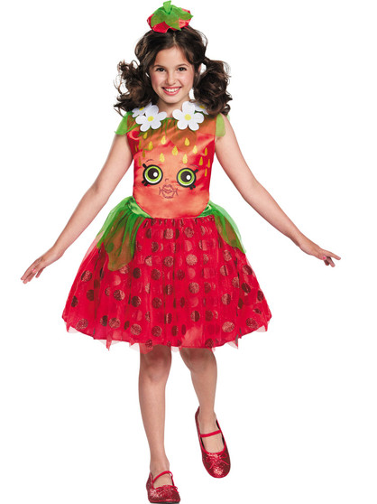 Disguise Shopkins Strawberry Kiss Classic Girls Costume, Medium 7-8