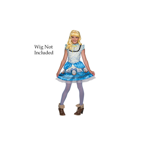 Ever After Hight Blondie Lockes Girls Costume Dress & Tights Size Medium 8-10