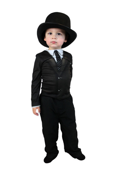 Faux Real Toddler 1960s Suit Long Sleeve T-Shirt, 3T