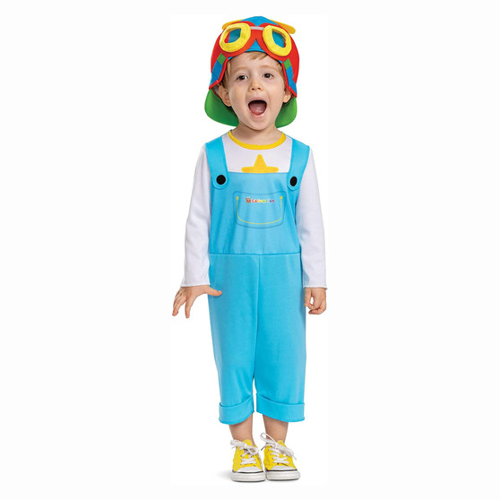 Disguise Cocomelon Tom Tom, Jumpsuit & Headpiece, Polyester, Infant 12-18 Months