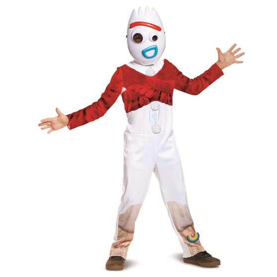 Disguise Toy Story 4 Forky Classic Child Costume, Jumpsuit & Mask Size S (4-6)