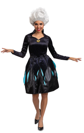 Disguise The Little Mermaid Ursula Classic Dress Wig Not Included Adult S (4-6)