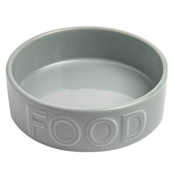 Park Life Designs Classic Round Small Pet Bowl Gray Food 2 Cup 