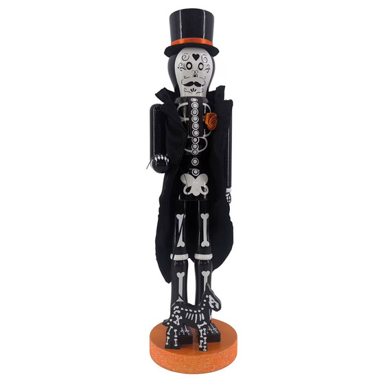 TX USA Corporation Nutcracker Halloween Boy, Wood, 4"x3.5"x14"