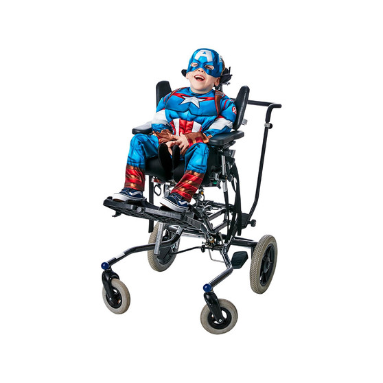 Rubies MARVEL Wheelchair Adaptive Child Captain America Costume, Large (8-10)