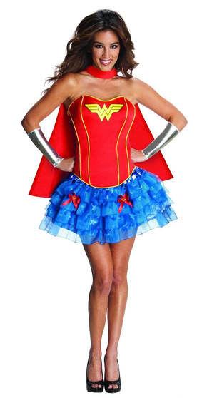Rubies DC Secret Wishes Wonder Woman Corset and Tutu, Adult X-Small