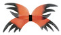 Ravena the Halloween Fairy Wings Orange & Black 43x19H