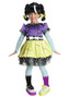 Lalaloopsy Scraps Stitched N Sewn Dress w/Attached Sleeves Tights Wig Child M 8-10